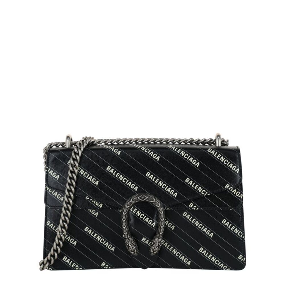 X Balenciaga Logo Print Dionysus Shoulder Bag